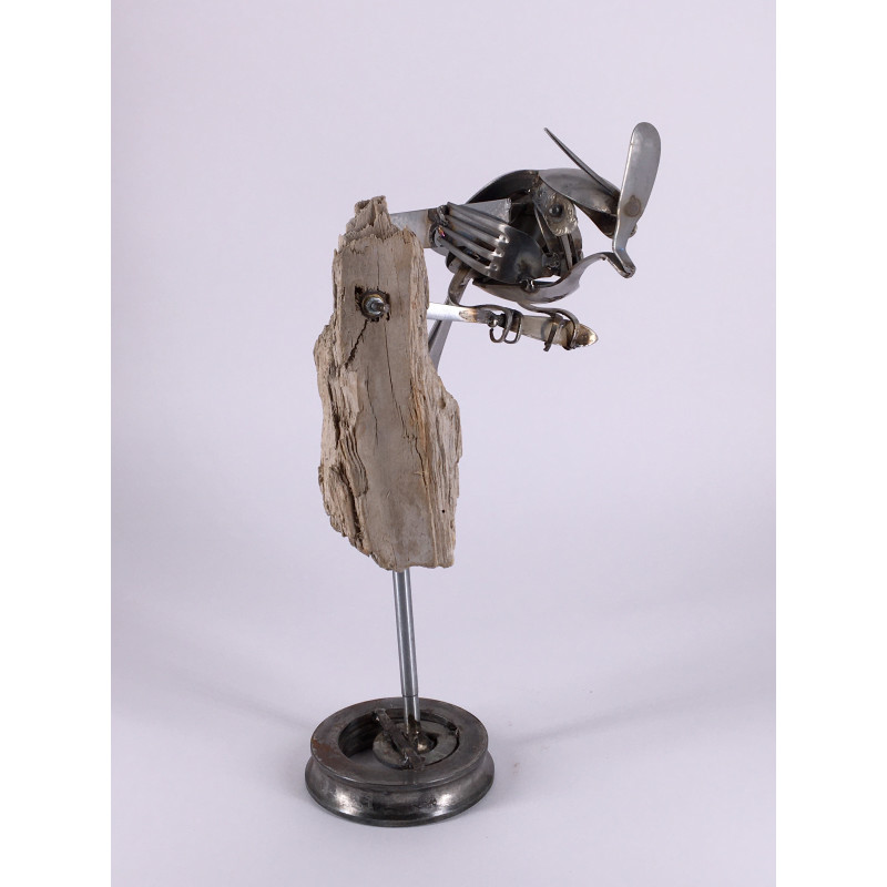 Arnaud Lahoche, "Birdy", sculpture métal