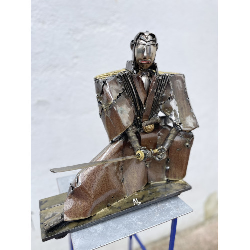 Arnaud Lahoche, "SamouraÏ Dojo", sculpture métal