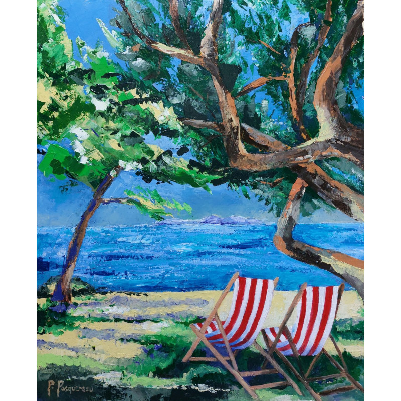 Patrick PASQUEREAU, "Coin de Souvenir", acrylique sur toile coton